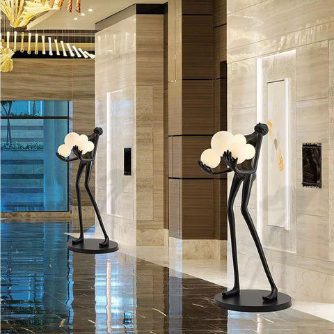 Modern Abstract Figural Cloud Floor Lamp