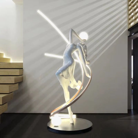 Modern Sculptural Dancing Lady Floor Lamp