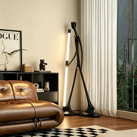 Human Sculpture LED Floor Lamp-Black