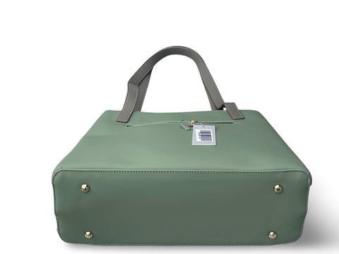 Chrisbella Structured Sage Green Shoulder Bag