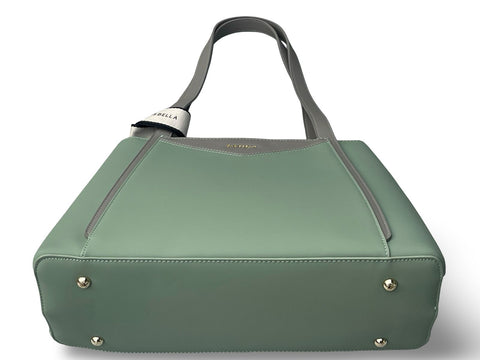 Chrisbella Structured Sage Green Shoulder Bag