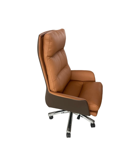 Luxury High-Back Executive Chair with Plush Cushioning & Chrome Base