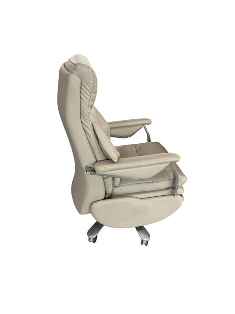 Luxury Ergonomic High-Back Executive Reclining Chair with Footrest