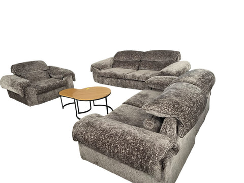 Modern Velvet Upholstered 3-Piece Living Room Sofa Set