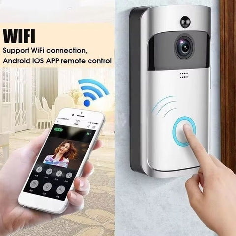 VisionGuard HD Smart Wireless Video Doorbell- Silver