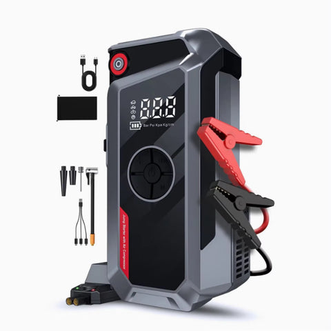 VoltBoost 4-in-1 Portable Car Jump Starter- Black