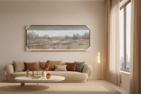 Horizon Mist Panoramic Landscape Art