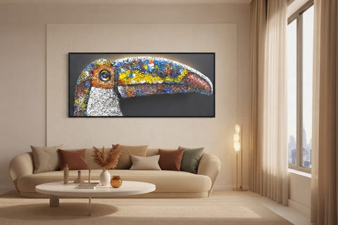 Tropical Toucan Luxe Canvas Art