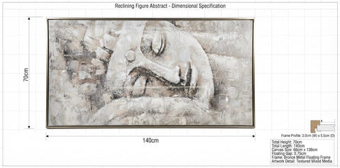 ZenAura Buddha Gold Frame Wall Art
