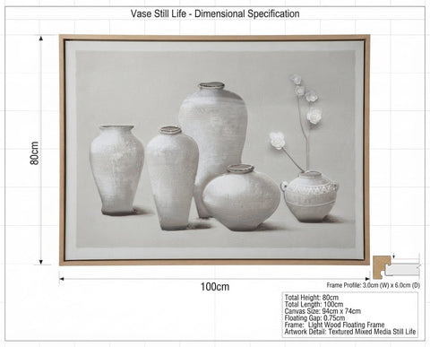 Ceramic Harmony Still Life Wall Art