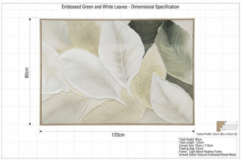 Botanical Luxe Leaf Canvas Art