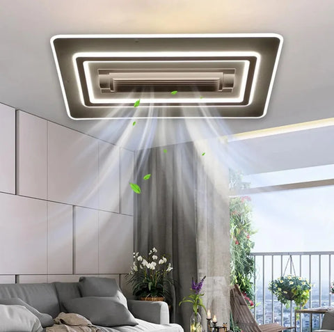 Smart 2-in-1 LED Ceiling Fan Light- Square
