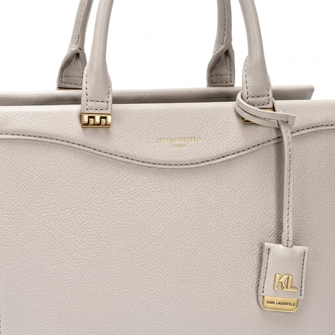 DAVID JONES Women's Structured Top-Handle Handbag (Grey)