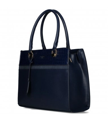 David Jones Blue Executive Handbag DJ293M