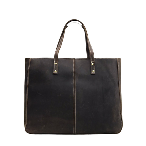 Leather Spacious Tote Bag