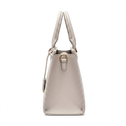 DAVID JONES Women's Structured Top-Handle Handbag (Grey)