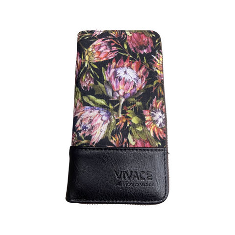 Protea Double Zip Wallet - Black