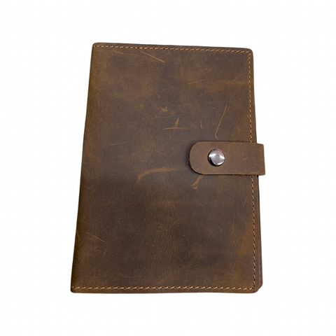 Leather Passport Wallets - Caramel - Rfid