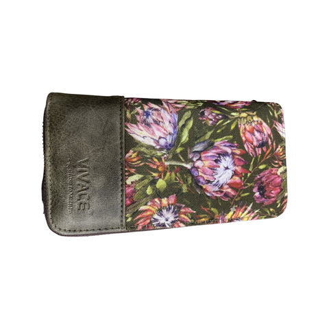 Protea Double Zip Wallet - Green