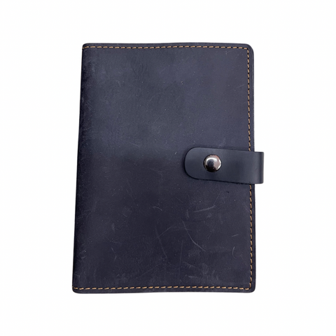 Leather Passport Wallets - Dark Blue